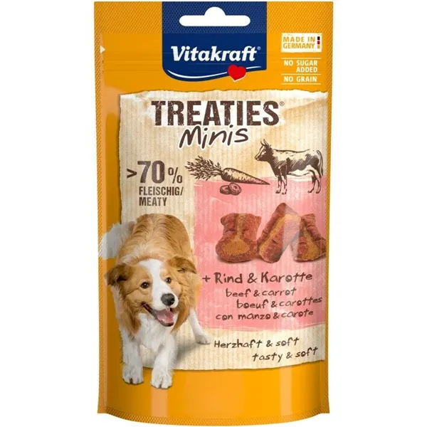 Dog Snack Vitakraft Treaties Minis Beef and carrot Beef