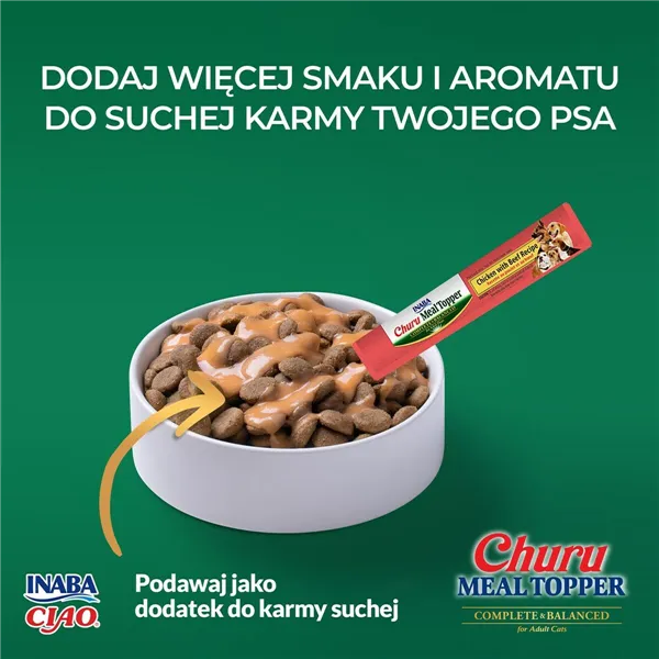 Dog Snack Inaba Churu Meal Topper Chicken with beef Chicken