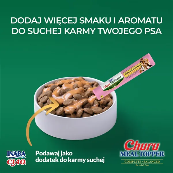 Dog Snack Inaba Churu Meal Topper Chicken with salmon Chicken