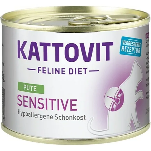 Cat food Kattovit Sensitive Turkey 185 g