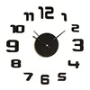 Wall Clock Caison Black Ø 35 cm Adhesive