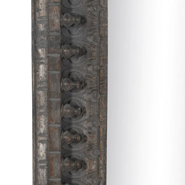 Sienas spogulis Tumši brūns Vertikāli 84 x 4,5 x 169 cm