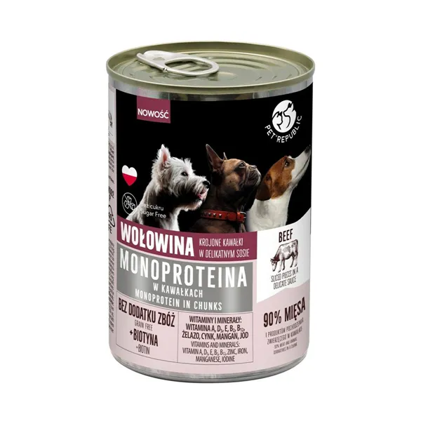 Wet food PETREPUBLIC Beef 400 g