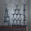 Декоративная фигура Чёрный Алюминий 36 x 8 x 70 cm