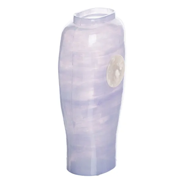 Vase Blue White Resin Crystal 15 x 9 x 31 cm