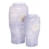 Vase Blue White Resin Crystal 12 x 9 x 25 cm