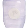 Vase Blue White Resin Crystal 12 x 9 x 25 cm