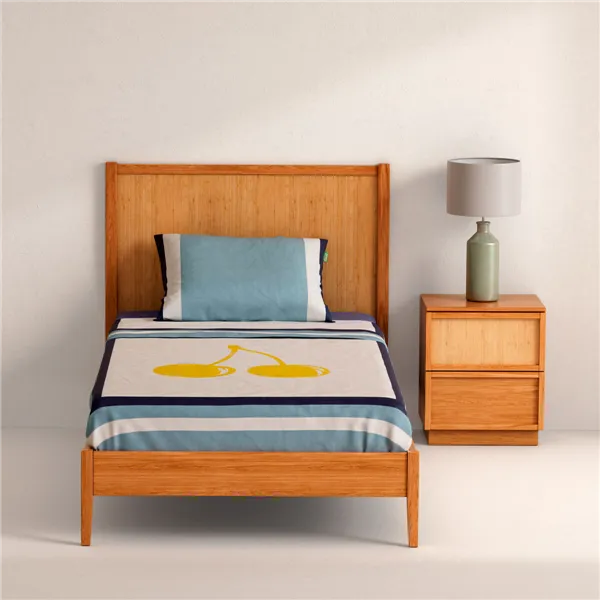 Bedding set Benetton Yellow Blue Cherries 3 Pieces