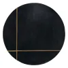 Side table Black Golden 38 x 38 x 43 cm