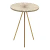 Sivupöytä Beige Kullattu 38 x 38 x 50 cm