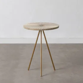 Side table Beige Golden 38 x 38 x 50 cm