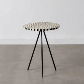 Side table White Black 38 x 38 x 50 cm