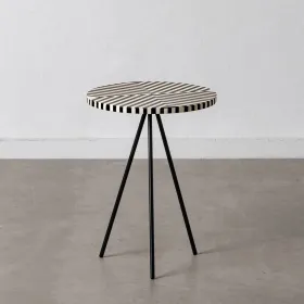 Side table White Black 38 x 38 x 50 cm