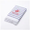 Bath towel Beverly Hills Polo Club Blue White 100% cotton 80 x 165 cm