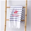 Bath towel Beverly Hills Polo Club Blue White 100% cotton 80 x 165 cm