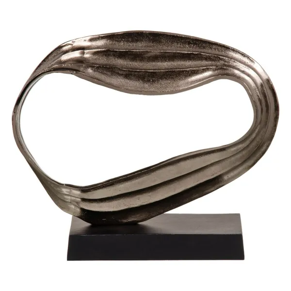 Dekoratyvinė figūrėlė Juoda Sidabras Aliuminis 52 x 15 x 46 cm
