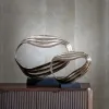Dekoratyvinė figūrėlė Juoda Sidabras Aliuminis 52 x 15 x 46 cm