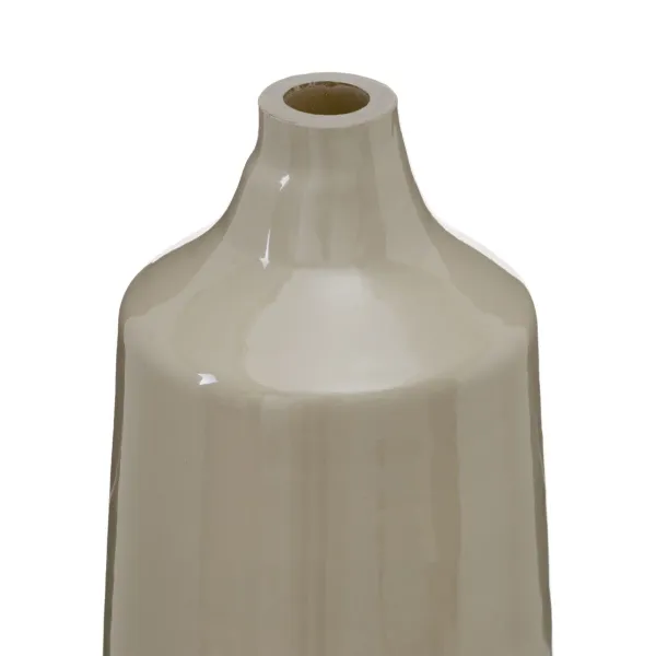 Koristepullo Beige Hopeinen 20 x 11 x 53 cm Koristeellinen