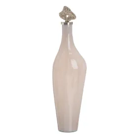 Dekoratīvs pudele Krēmkrāsa Bronza 15 x 12 x 56 cm Dekoratīvie