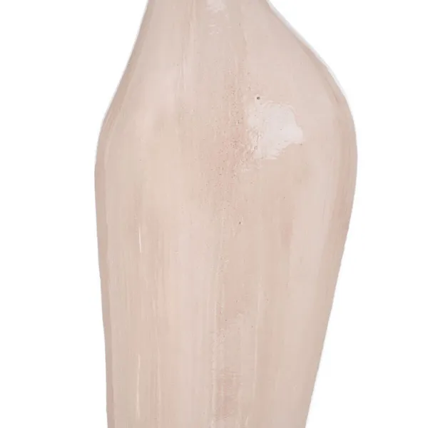 Decorative bottle Cream Golden 13 x 10 x 47 cm Decorative