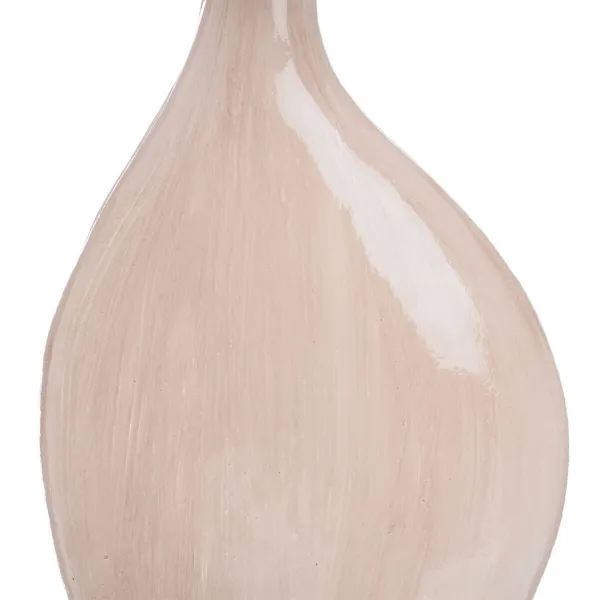 Dekoratīvs pudele Krēmkrāsa Bronza 23 x 10 x 51 cm Dekoratīvie