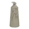 Декоративная бутылка Бежевый Серебристый 17 x 16 x 44 cm Декоративный