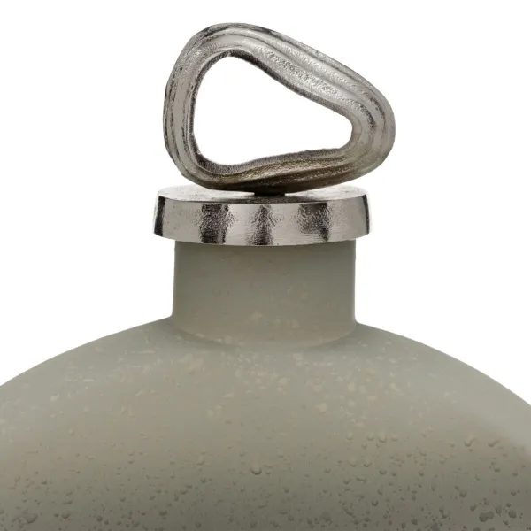 Decorative bottle Grey Silver 24 x 9 x 29 cm Decorative