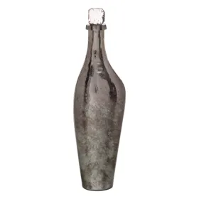 Dekoratīvs pudele Sudrabains 15 x 13 x 54 cm Dekoratīvie
