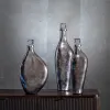 Декоративная бутылка Серебристый 15 x 13 x 54 cm Декоративный
