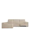 Left long arm chaise longue cover Eysa ROC Beige 180 x 120 x 360 cm