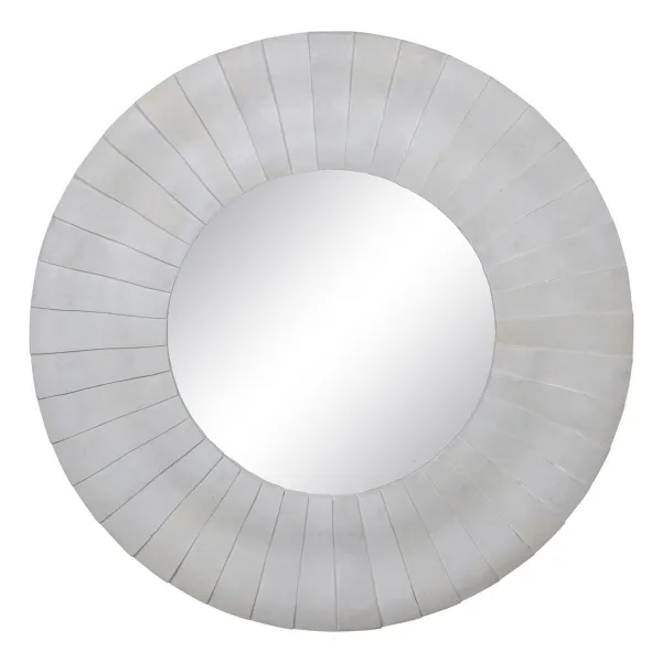 Sieninis veidrodis Balta 102 x 6 x 102 cm