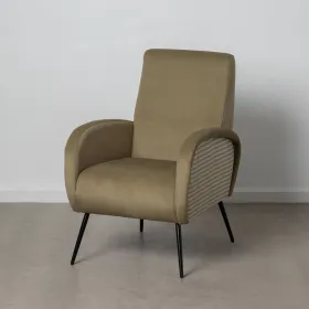 atzveltnes krēsls Melns Zaļš 68 x 97 x 86 cm