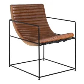atzveltnes krēsls Brūns Melns 58 x 68 x 75 cm