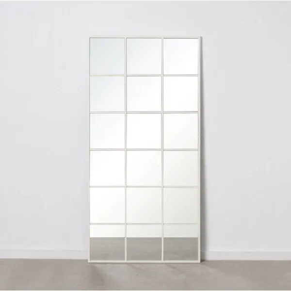 Sieninis veidrodis Balta Vertikalus Langas 90 x 3 x 180 cm