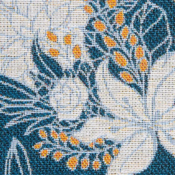 Cushion Blue Flowers 60 x 10 x 60 cm