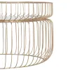 Centrālais galds Balts Bronza 72 x 72 x 40 cm