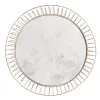 Centrālais galds Balts Bronza 72 x 72 x 40 cm