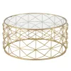 Centrinis stalas Auksinis 98 x 98 x 44 cm