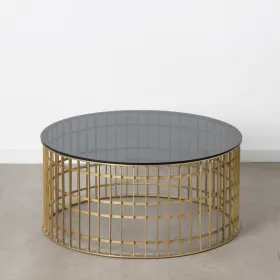 Centrinis stalas Juoda Auksinis 91 x 91 x 43 cm