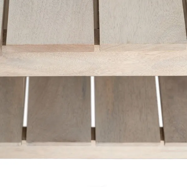 Centrinis stalas Juoda Natūralus 130 x 64 x 48 cm