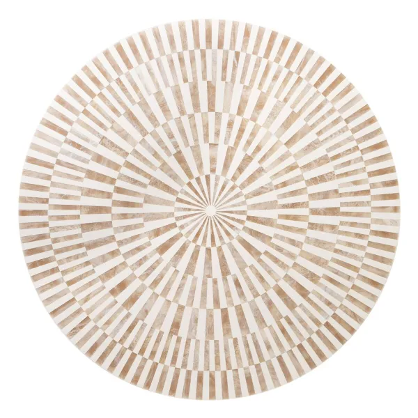 Side table White Golden 91,4 x 91,4 x 74 cm