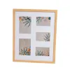 Photo frame White Natural Crystal MDF Wood