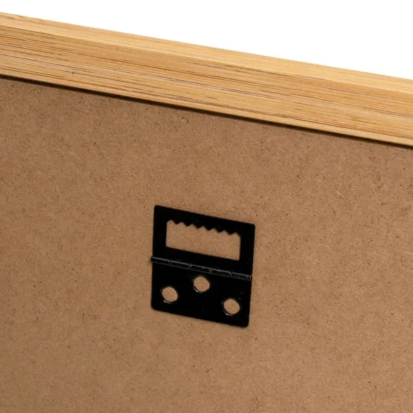 Photo frame White Natural Crystal MDF Wood