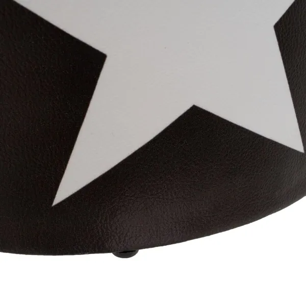 Stool with storage White Black Purple 40 x 40 x 42 cm