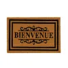 Doormat BIENVENUE Brown Black PVC Coconut Fibre 60 x 40 x 1,5 cm