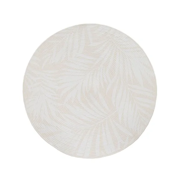 Carpet White Beige 90 x 90 x 0,5 cm