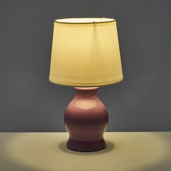 Stalinė lempa Balta Purpurinė 40 W 220-240 V 15 x 15 x 26 cm