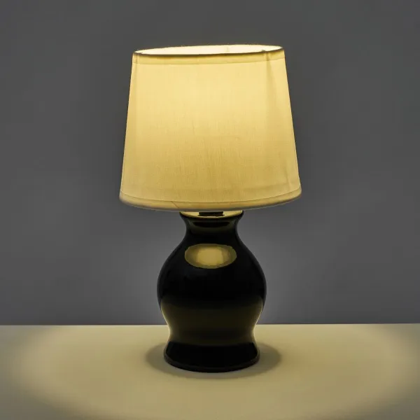 Stalinė lempa Balta Juoda 40 W 220-240 V 15 x 15 x 26 cm