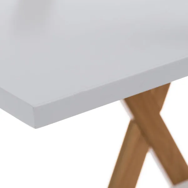 Kylpyhuonehyllyt Valkoinen Luonnollinen 125 x 30 x 103 cm