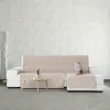 Right short arm chaise longue cover Eysa SILVER Beige 100 x 110 x 240 cm